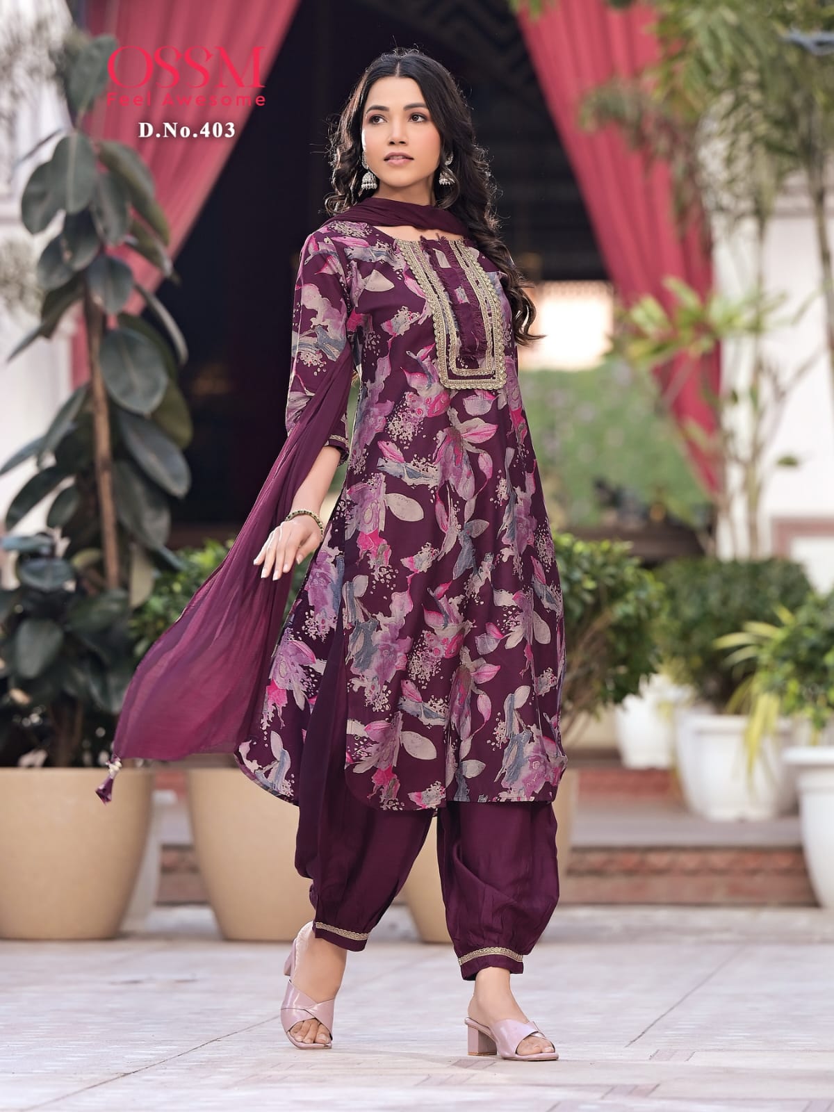 Ossm Afghani Vol 4 Modal Printed Kurti With Bottom Dupatta Catalog
